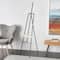 68.5" Black Metal Painter's Inspired 4-Tier Display Easel with Gold Accents